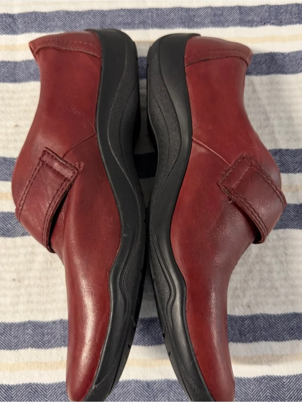 Clarks Artisan Red Leather Mary Jane Comfort Shoes Women’s 9.5M